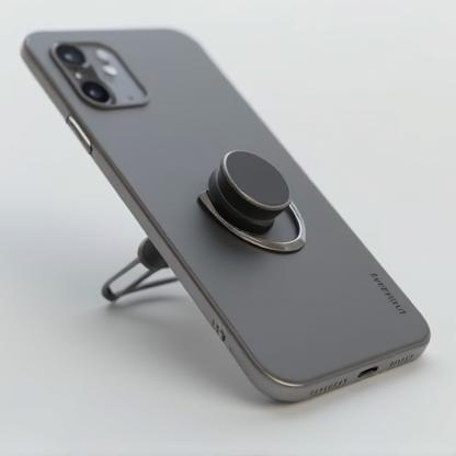Minimal ring stand on phone